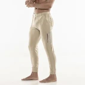 Code 22 slim fit cargo stretch pants 9716 beige