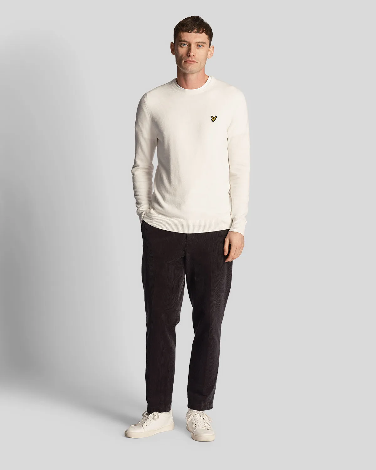 Cotton Merino Crew Neck Jumper