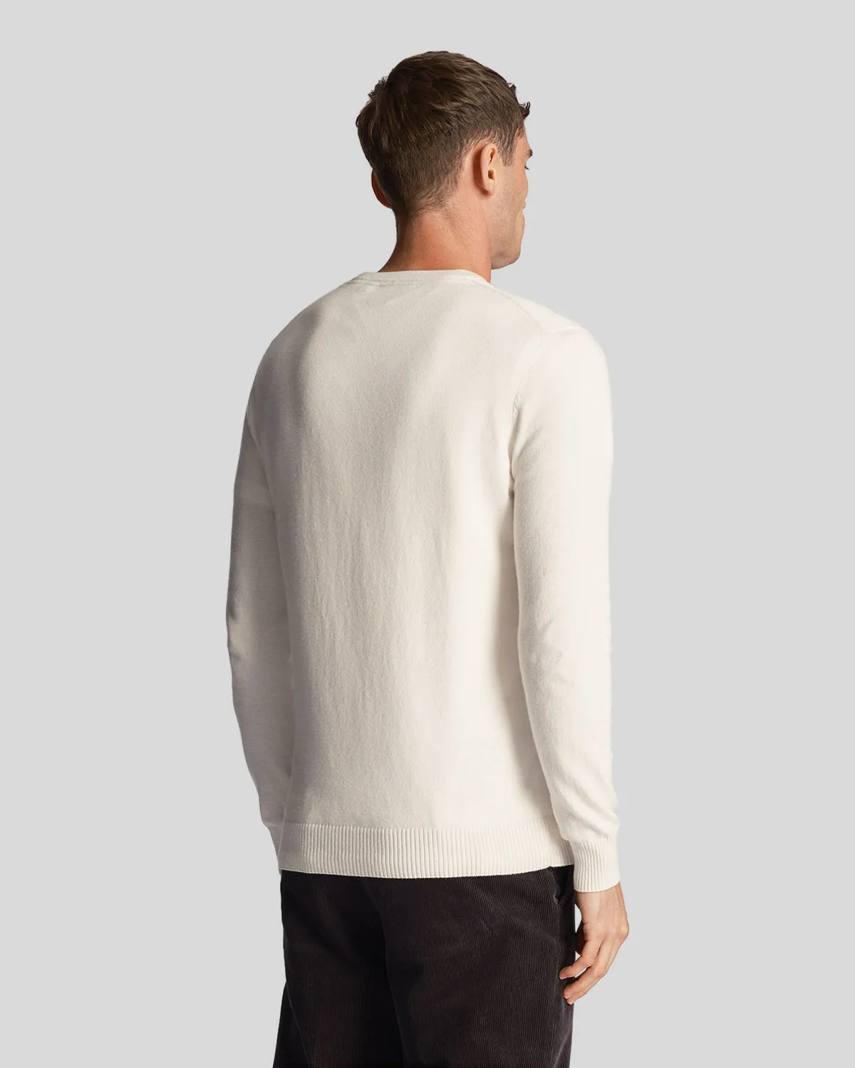 Cotton Merino Crew Neck Jumper