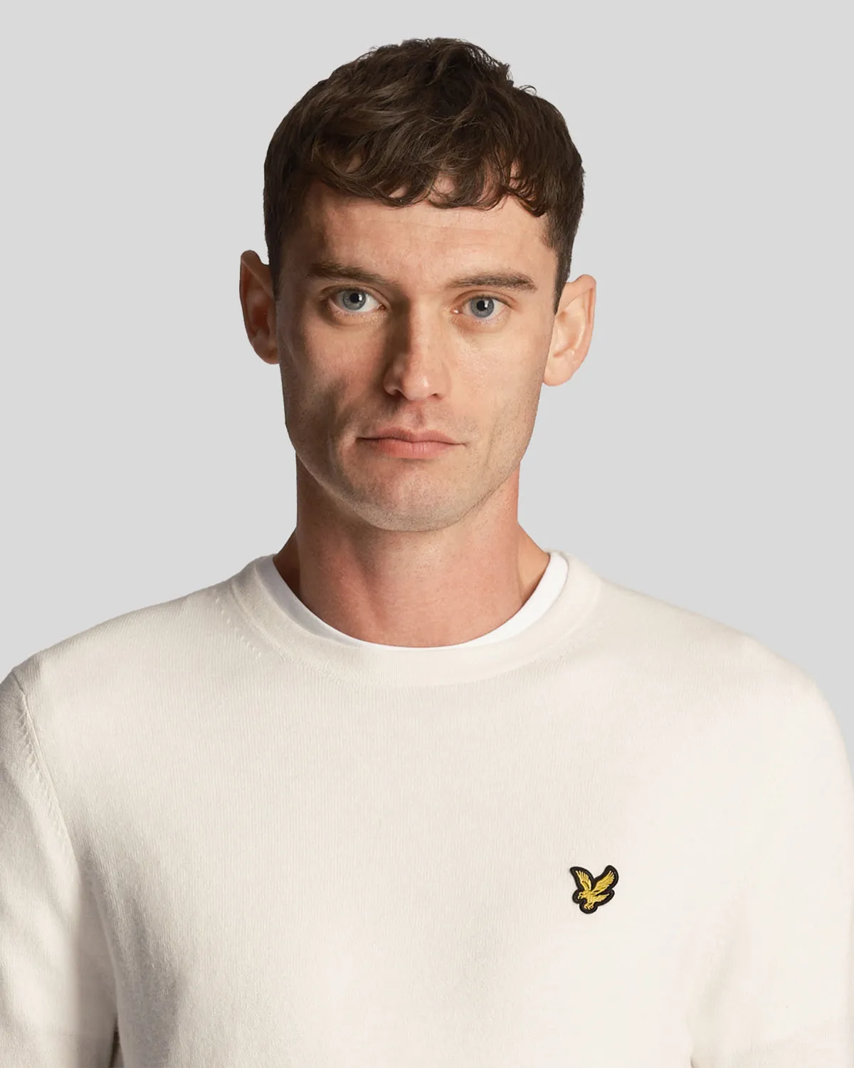 Cotton Merino Crew Neck Jumper