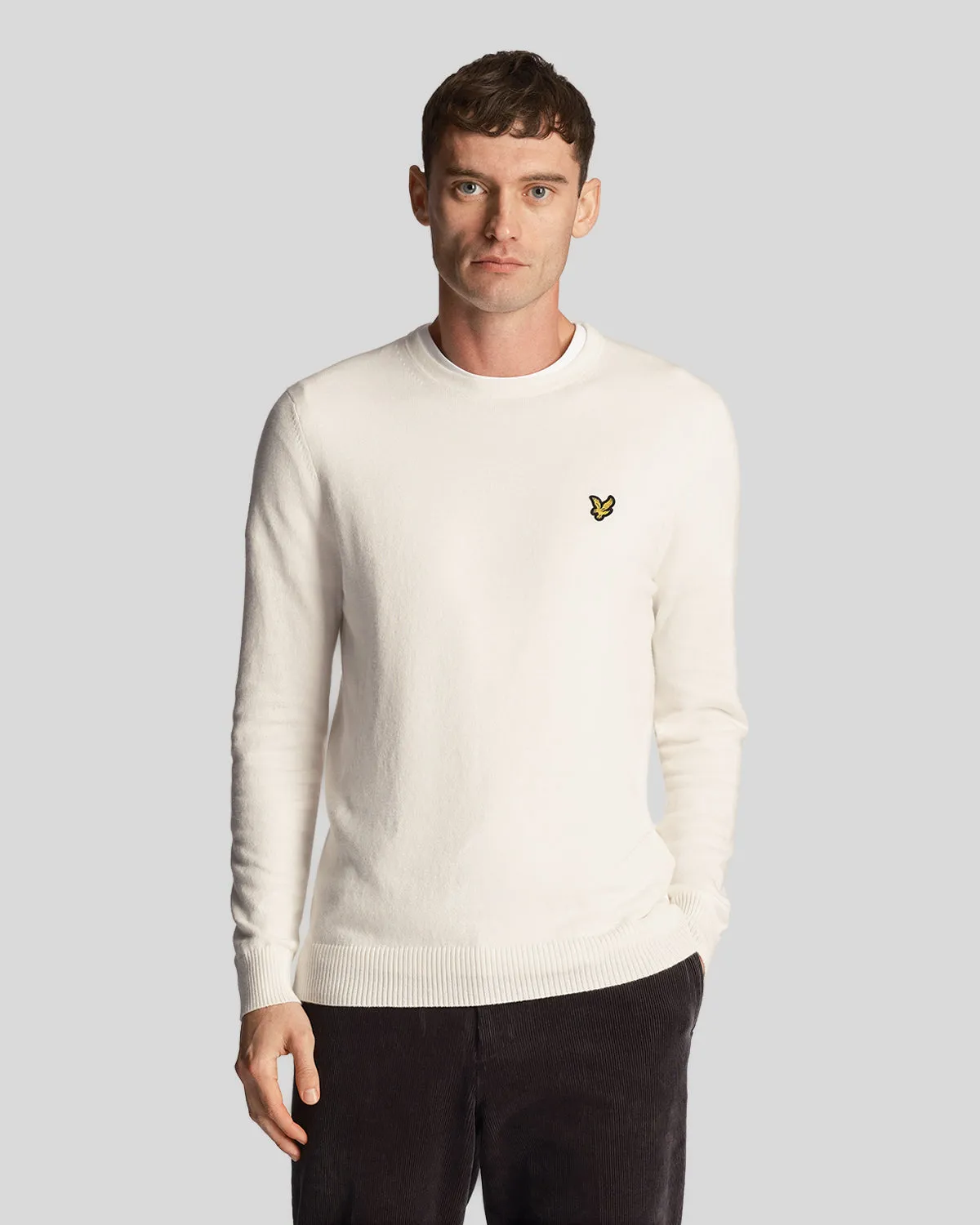 Cotton Merino Crew Neck Jumper