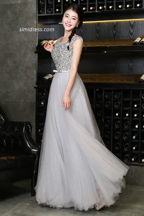 Decent Long Prom Dresses with Beading,Fabulous Party Dresses,Prom Gowns for Girls,SIM617