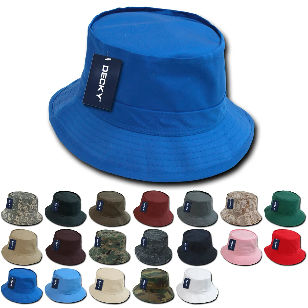 Decky 450 - Blank Fisherman's Bucket Hat, Structured Fisherman's Hat - CASE Pricing