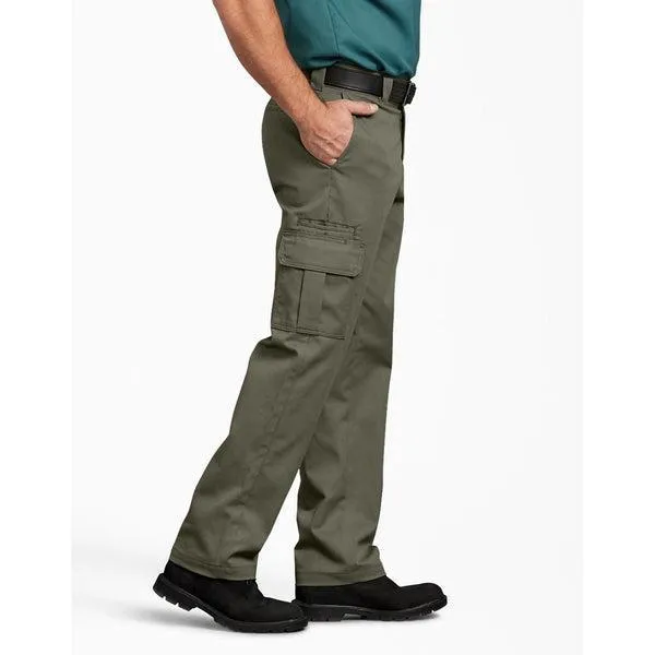 Dickies Flex Regular Fit Straight Leg Cargo Pant Moss Green