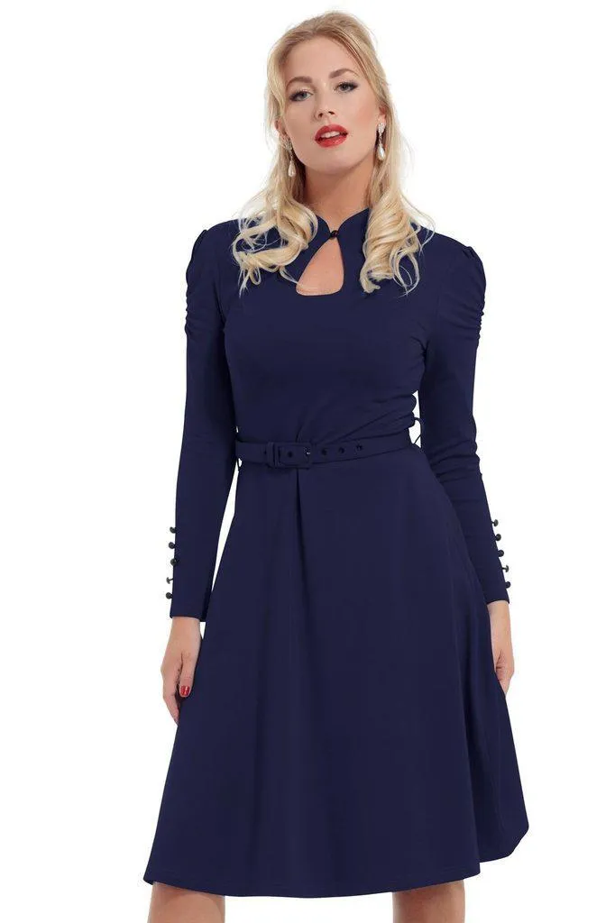 Dita 50s Flared Dress With Cut-Out