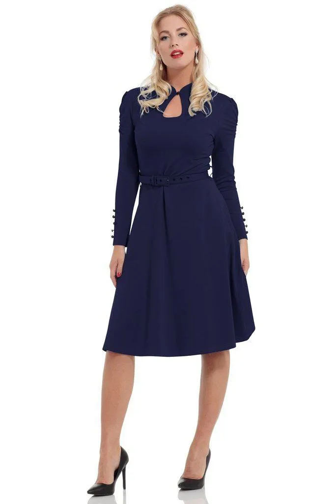 Dita 50s Flared Dress With Cut-Out