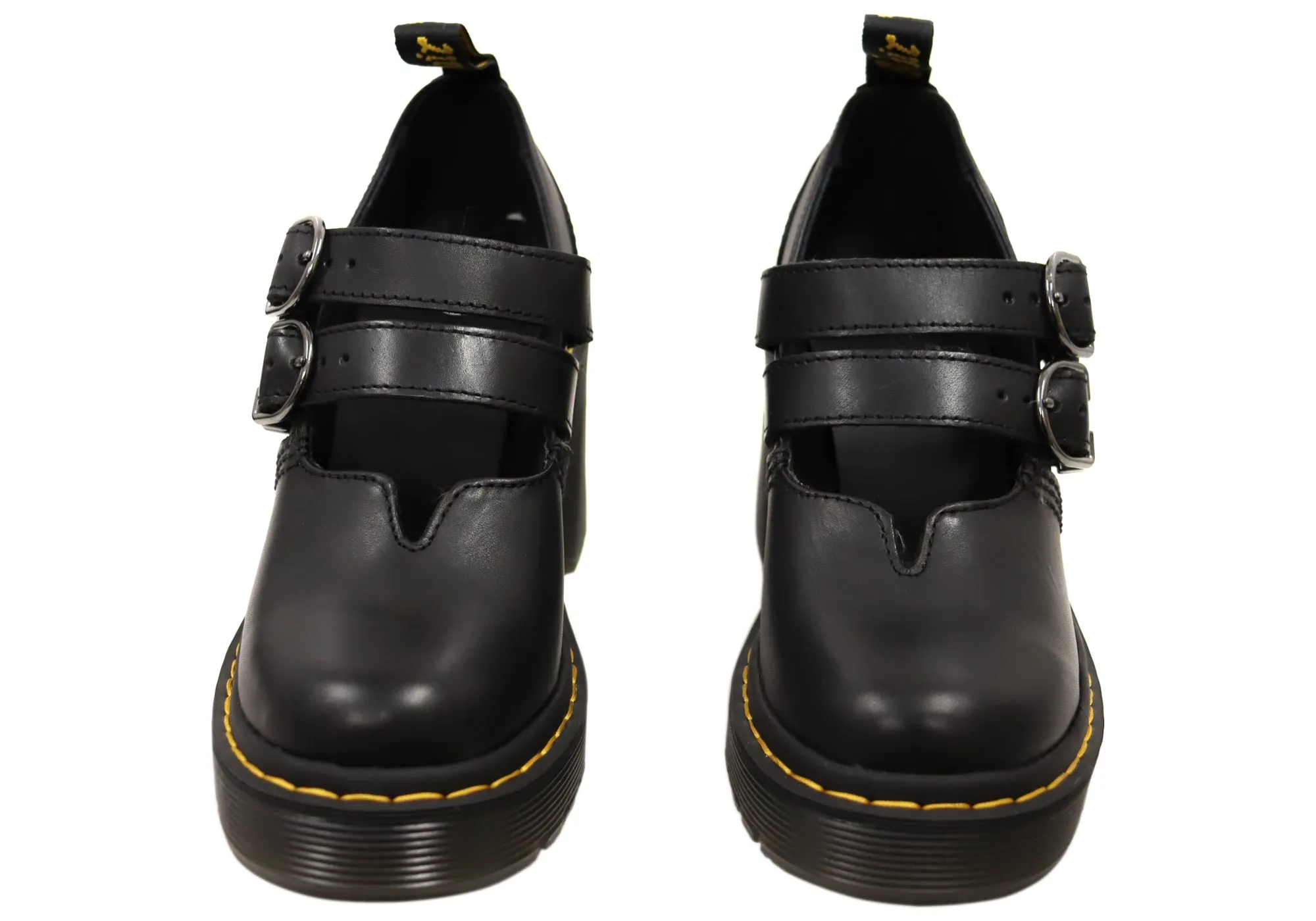 Dr Martens Womens Eviee Mary Jane Comfortable Leather Shoes Heels