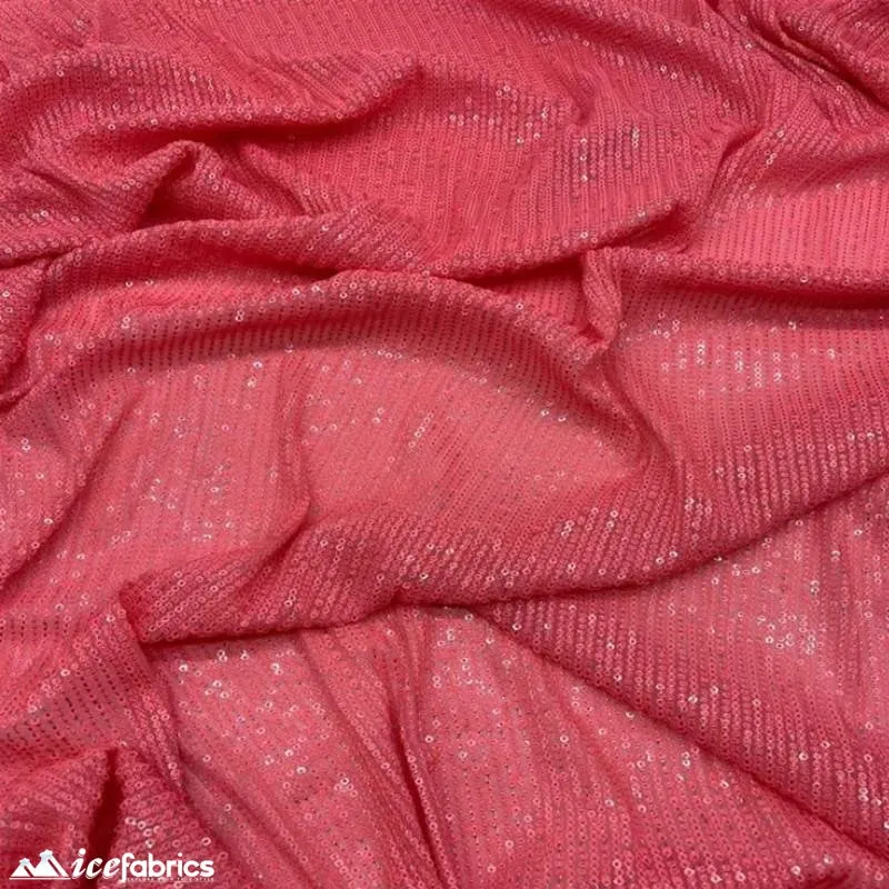 Elegant 2 Way All Over Stretch Sequin Fabric