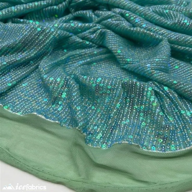 Elegant 2 Way All Over Stretch Sequin Fabric