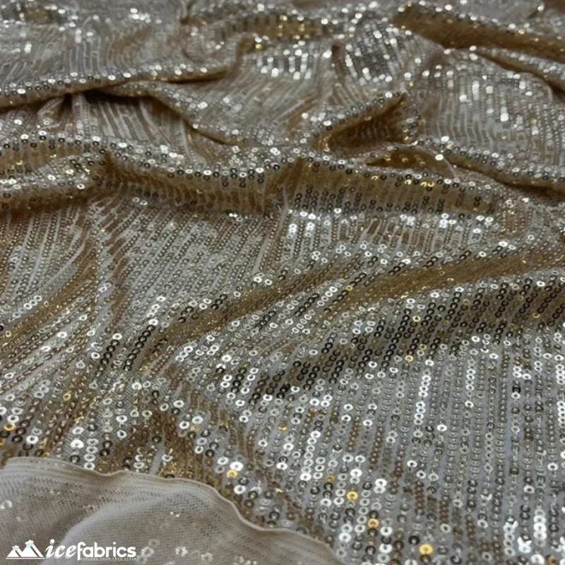 Elegant 2 Way All Over Stretch Sequin Fabric