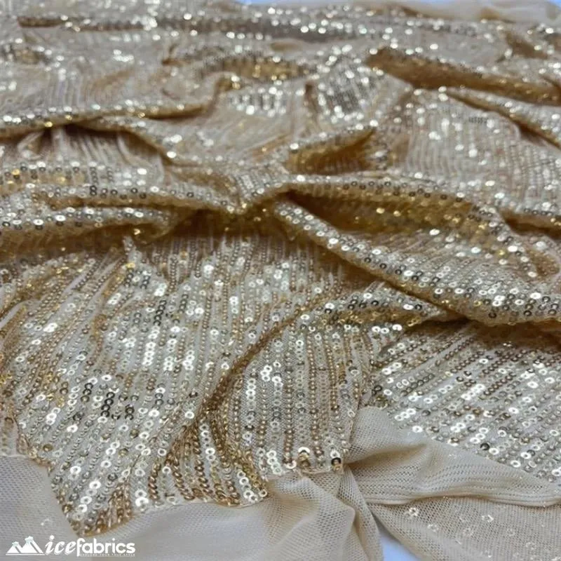 Elegant 2 Way All Over Stretch Sequin Fabric