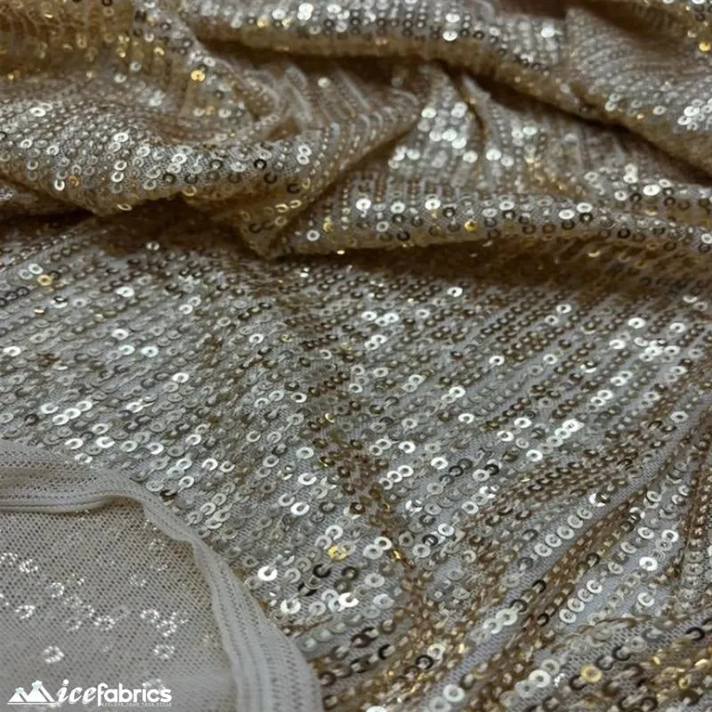 Elegant 2 Way All Over Stretch Sequin Fabric