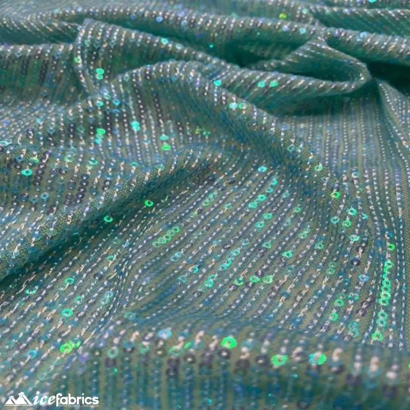 Elegant 2 Way All Over Stretch Sequin Fabric