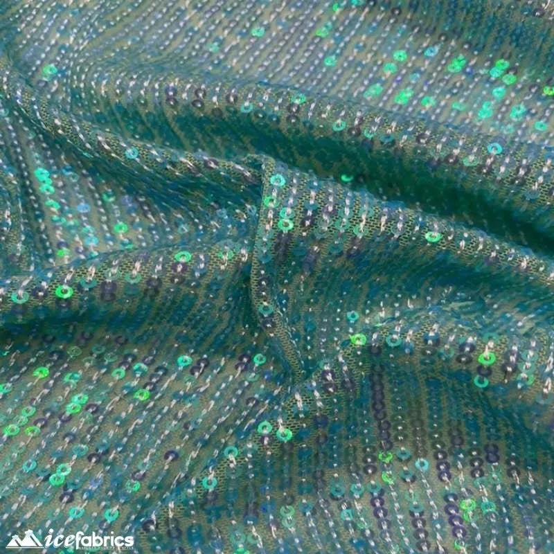 Elegant 2 Way All Over Stretch Sequin Fabric