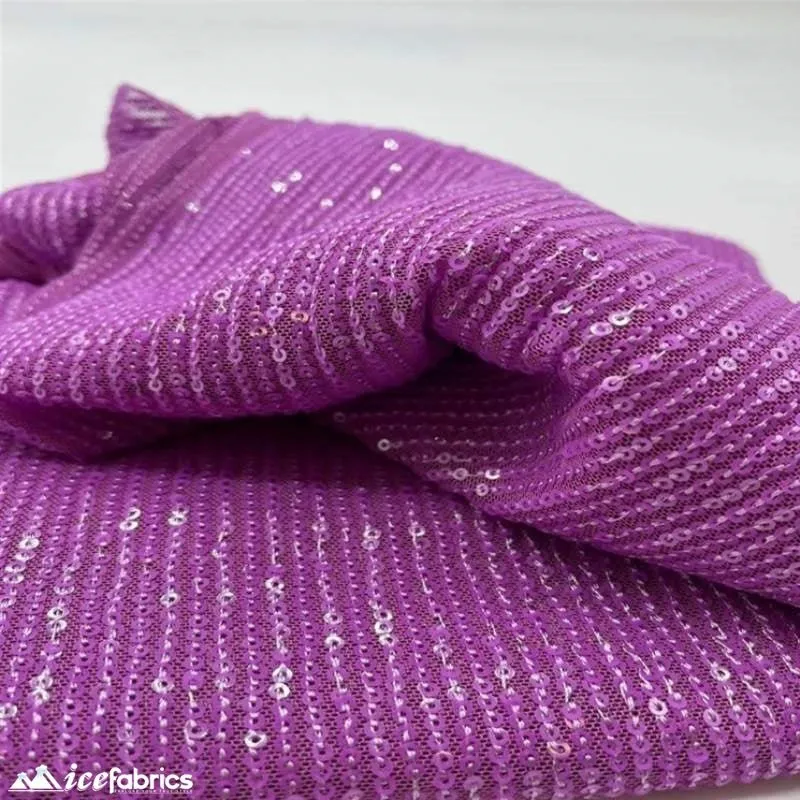 Elegant 2 Way All Over Stretch Sequin Fabric