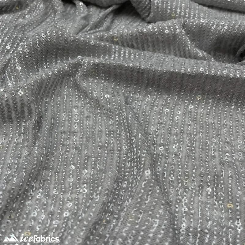 Elegant 2 Way All Over Stretch Sequin Fabric