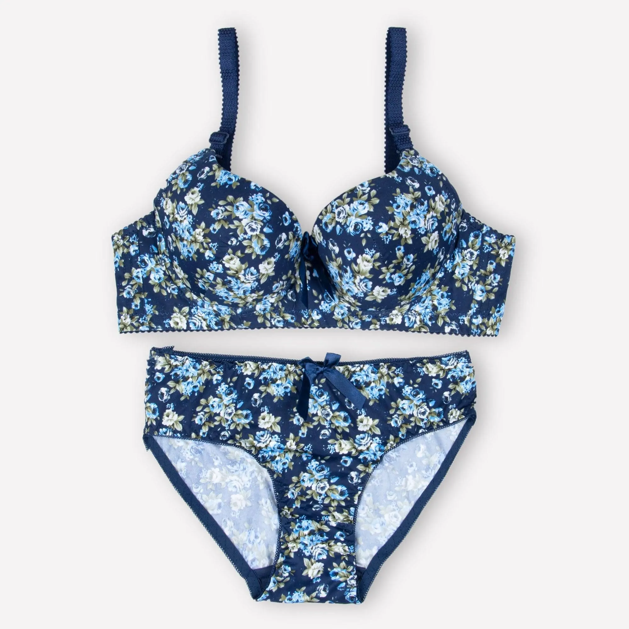 Espicopink | Blue Floral Padded Set