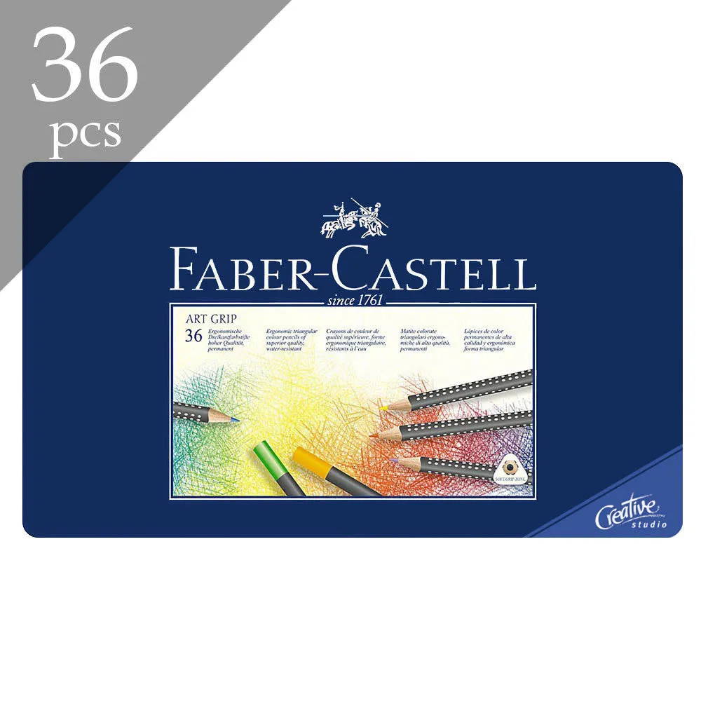 Faber-Castell Colour Pencil ART GRIP (Tin of 36)