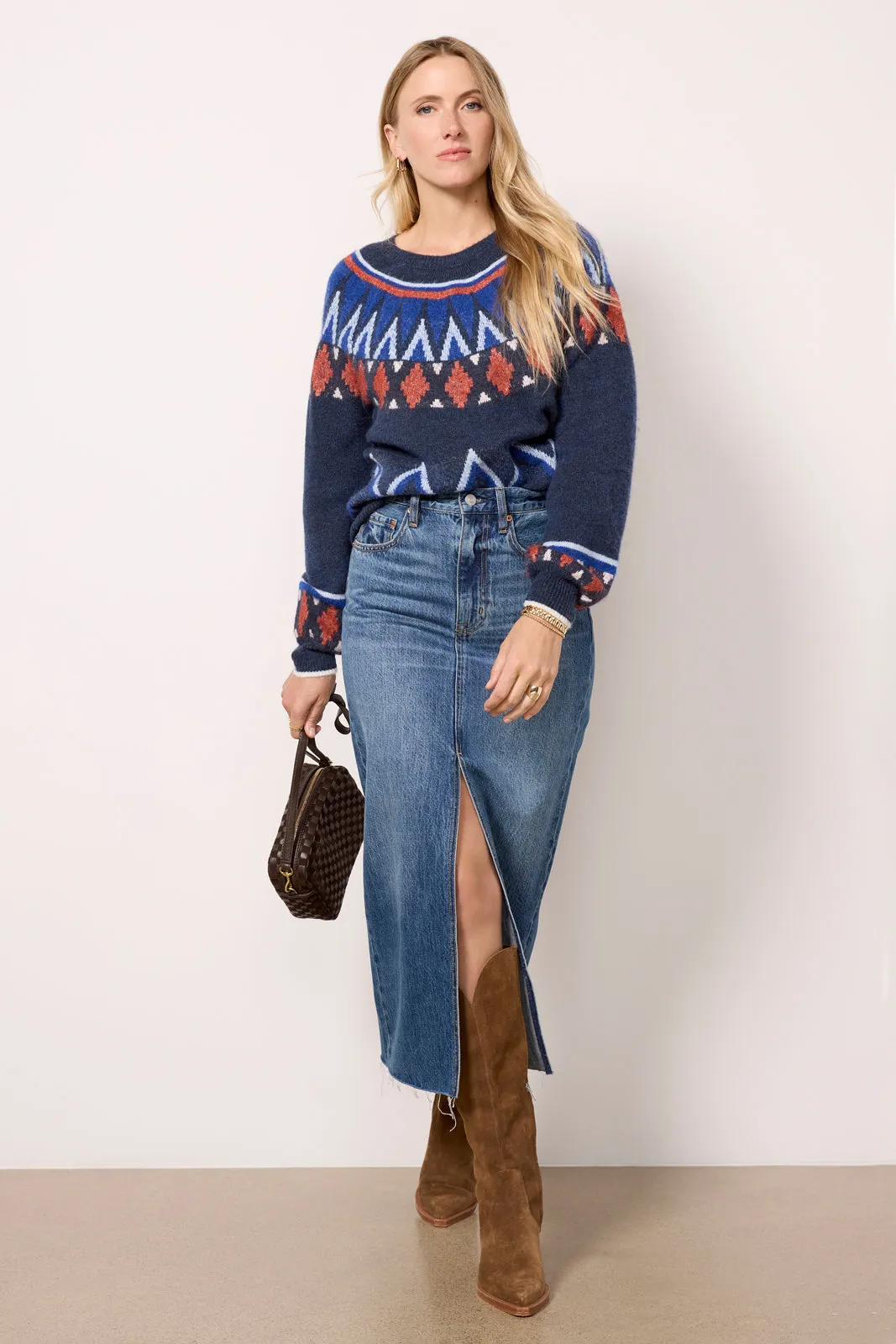 Fairisle Crew Neck Sweater