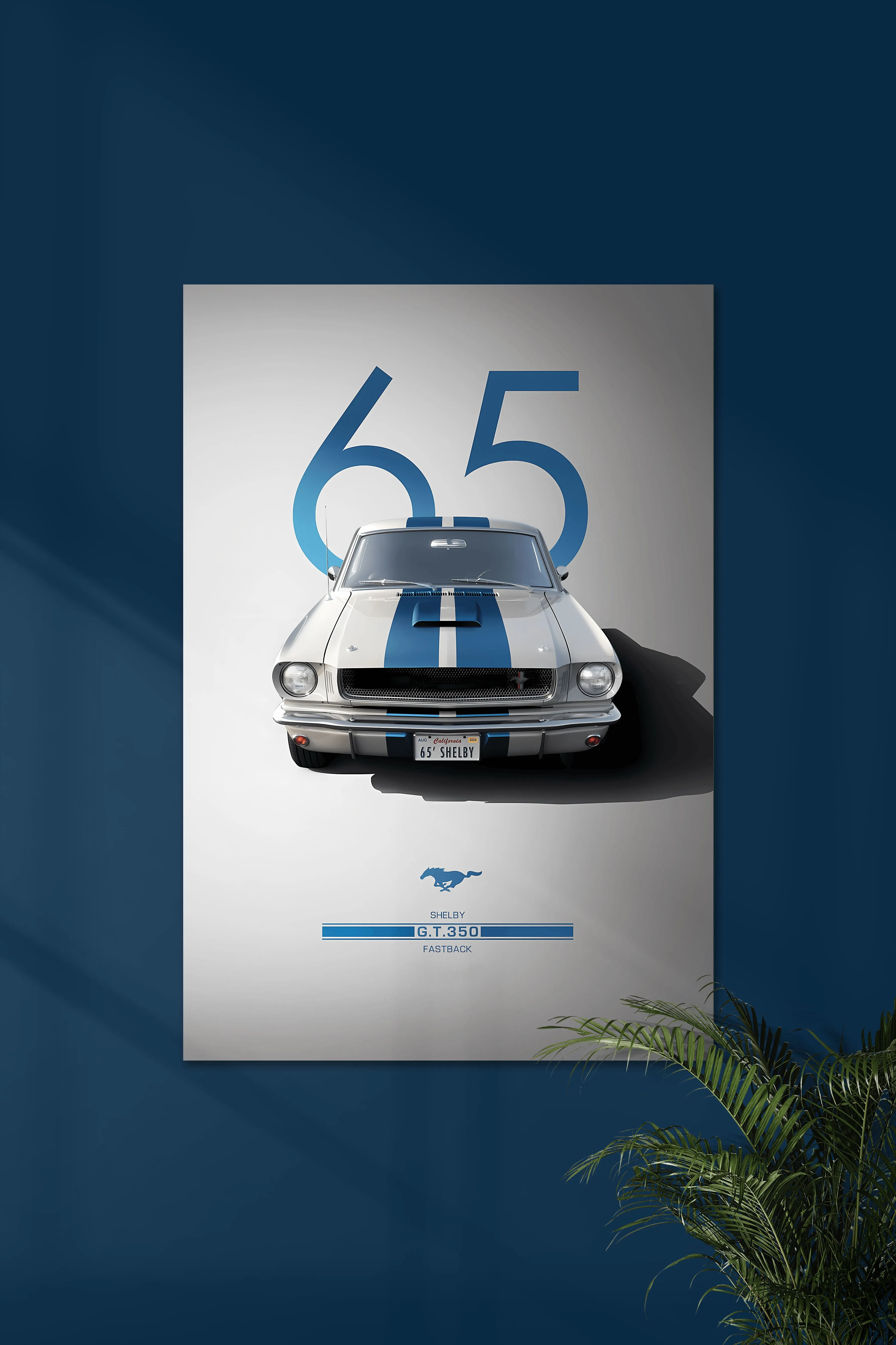 FORD SHELBY GT 350 FASTBACK 1965 | VINTAGE CAR #2 | CAR POSTERS