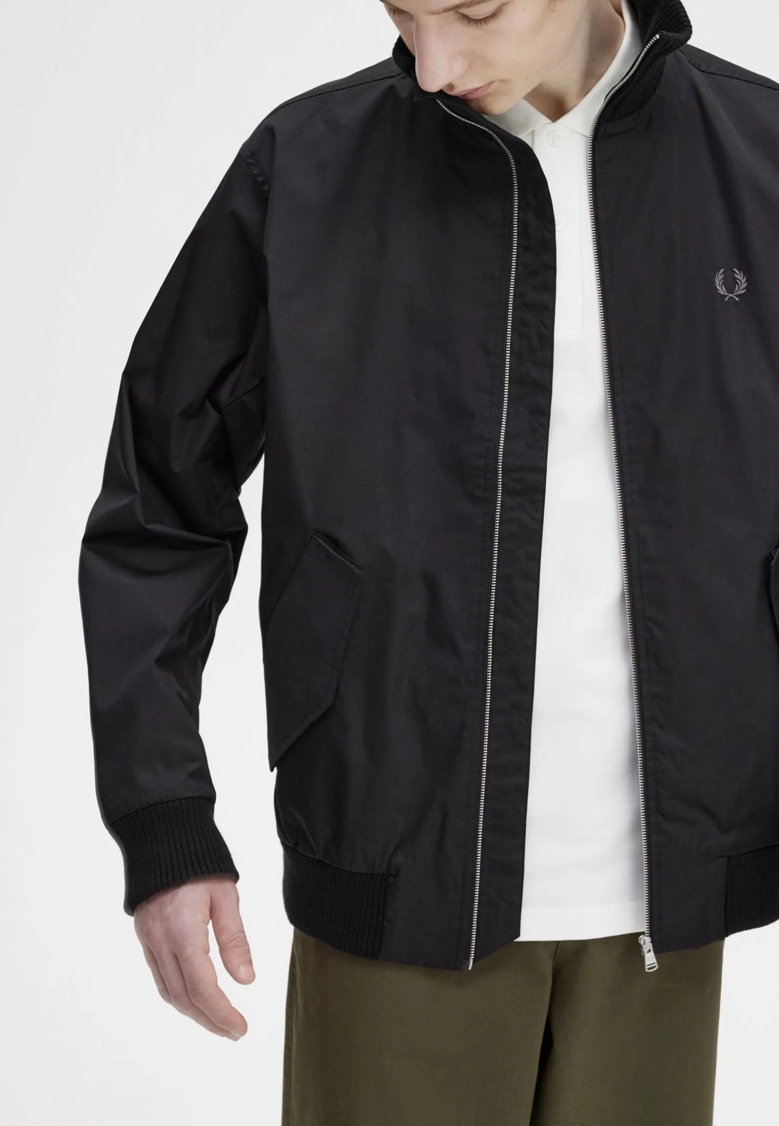 Fred Perry - Knitted Rib Tennis Black - Jacket