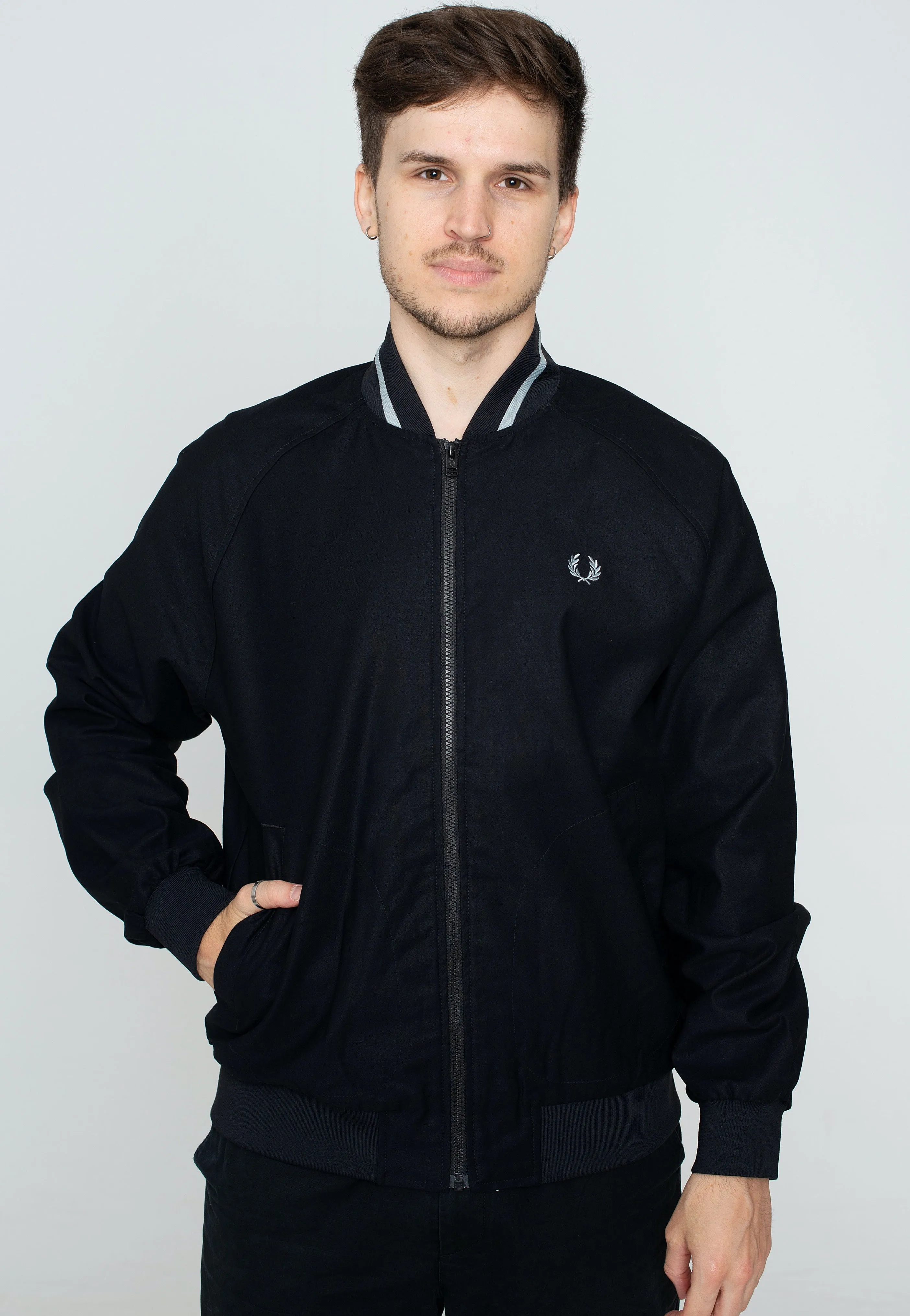 Fred Perry - Tennis Bomber Black - Jacket