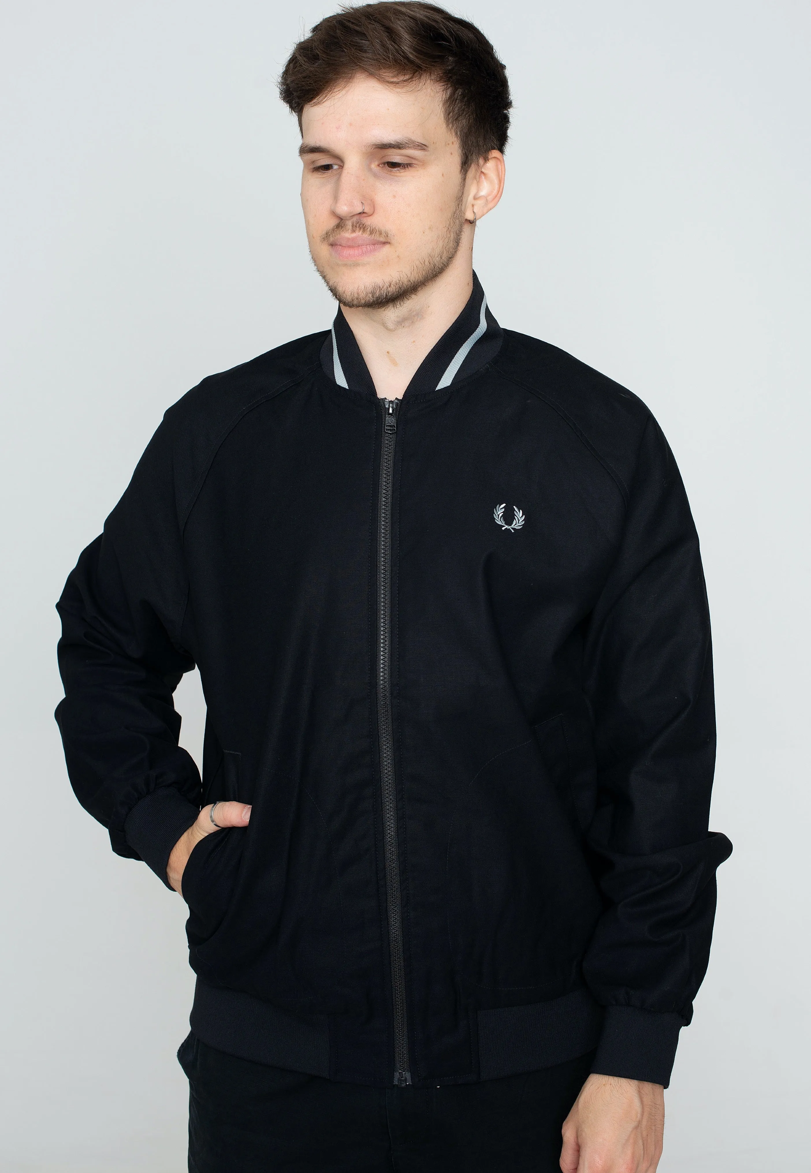 Fred Perry - Tennis Bomber Black - Jacket