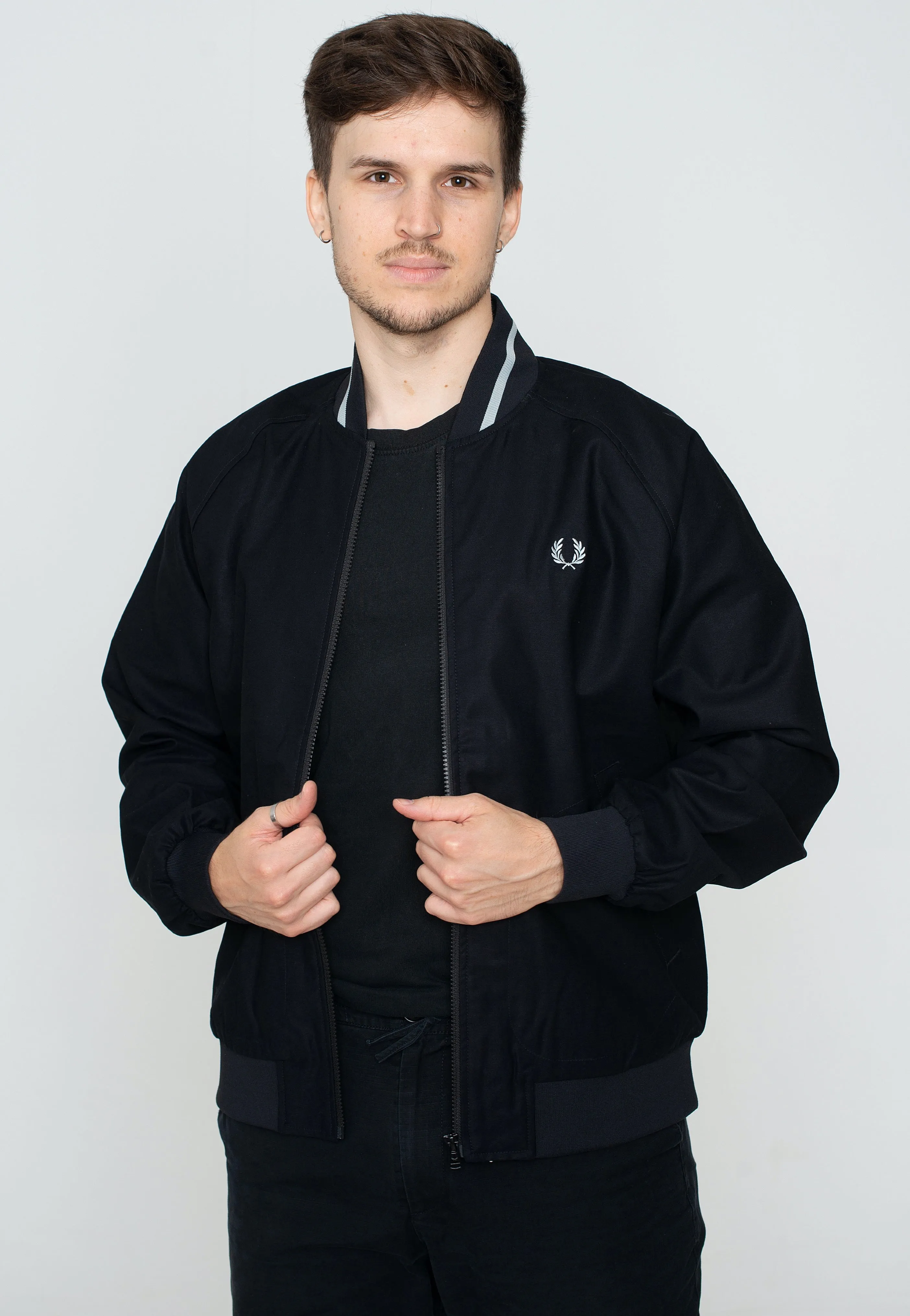 Fred Perry - Tennis Bomber Black - Jacket