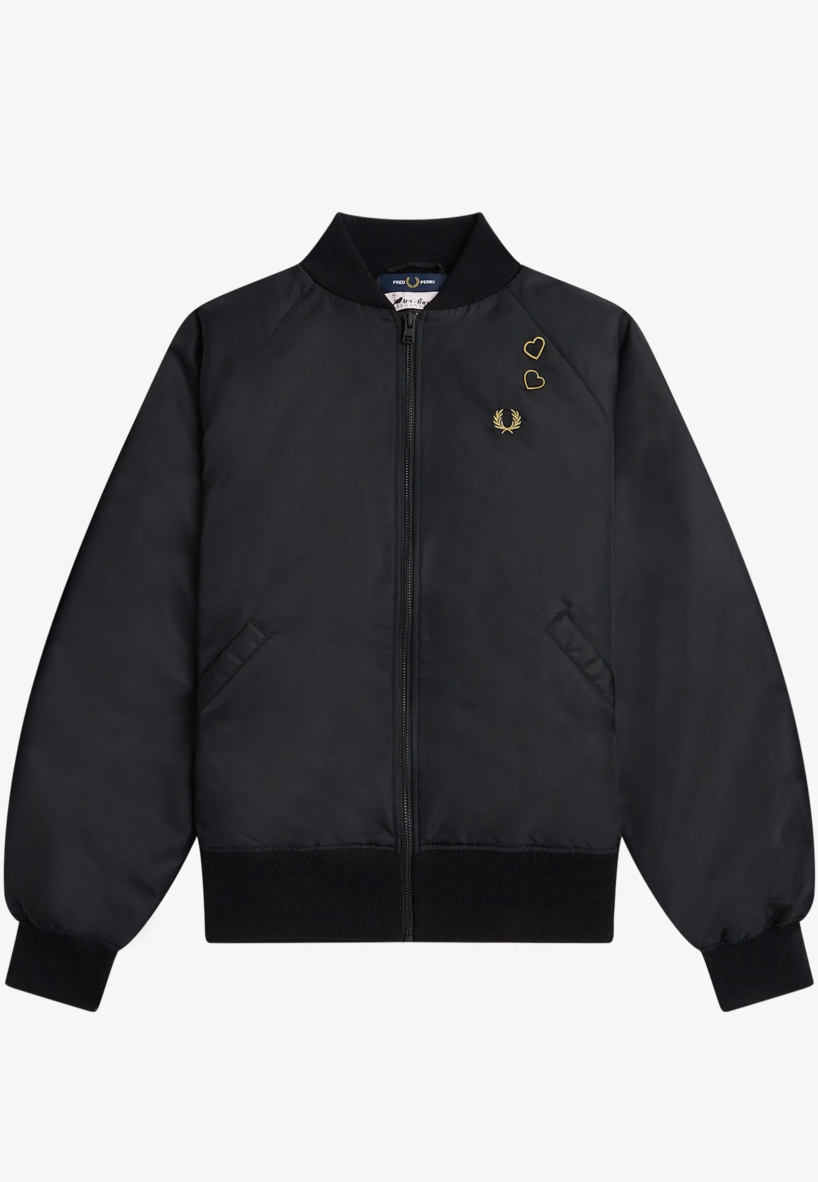 Fred Perry x Amy Winehouse - Embroidered Bomber Black - Jacket