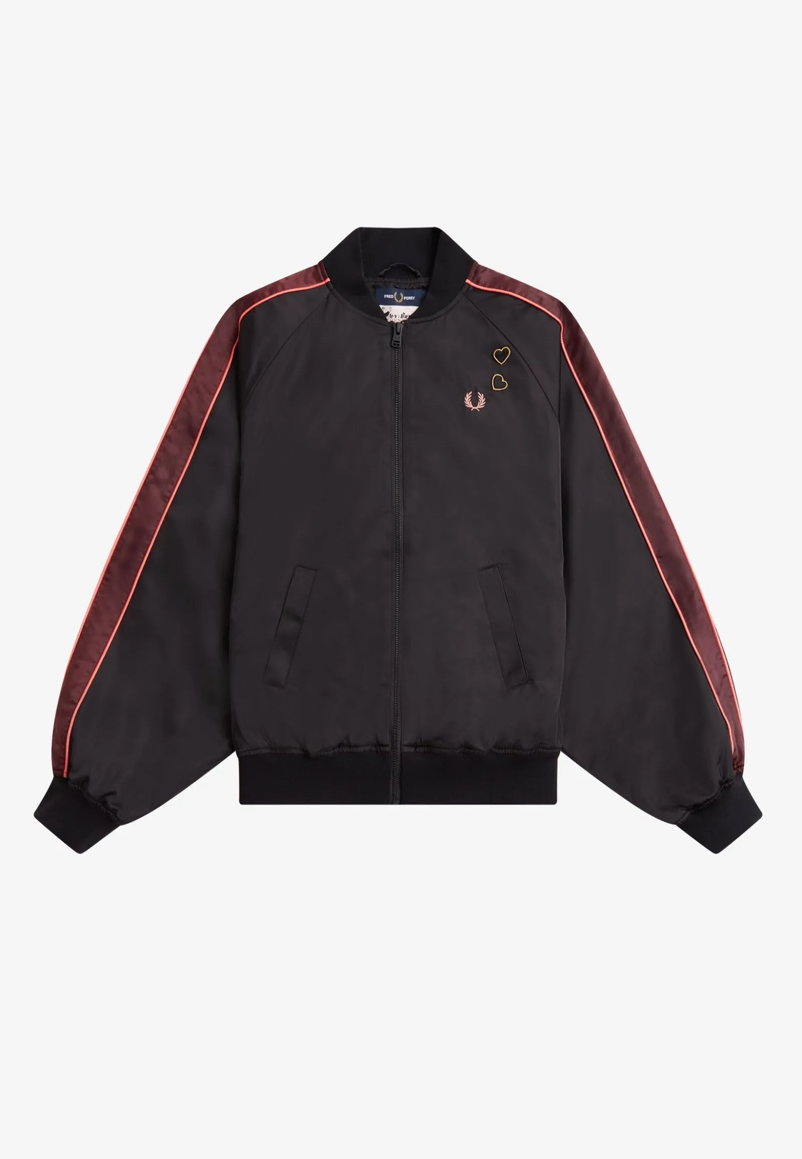 Fred Perry x Amy Winehouse - Printed Lining Bomber Black - Jacket