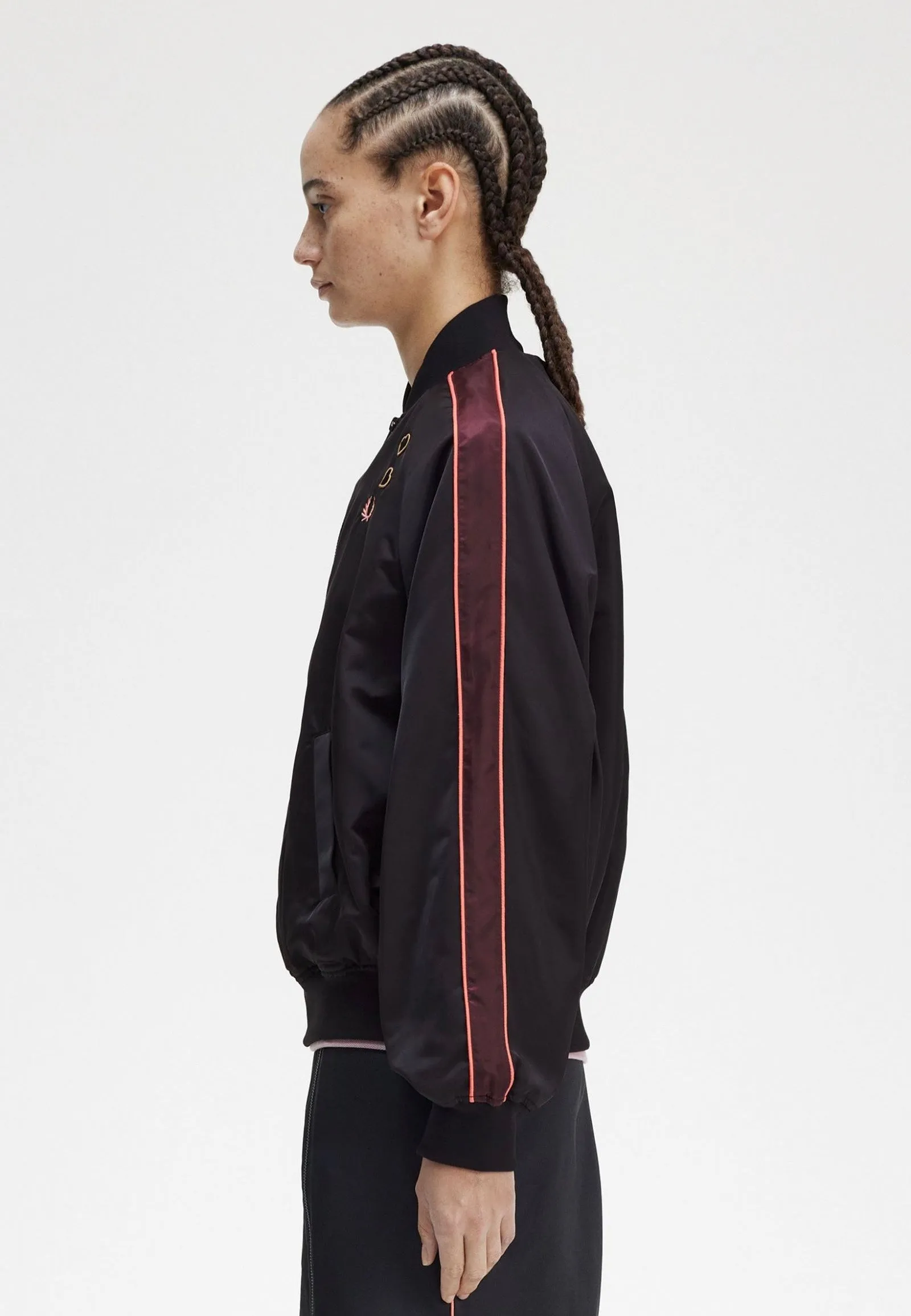 Fred Perry x Amy Winehouse - Printed Lining Bomber Black - Jacket