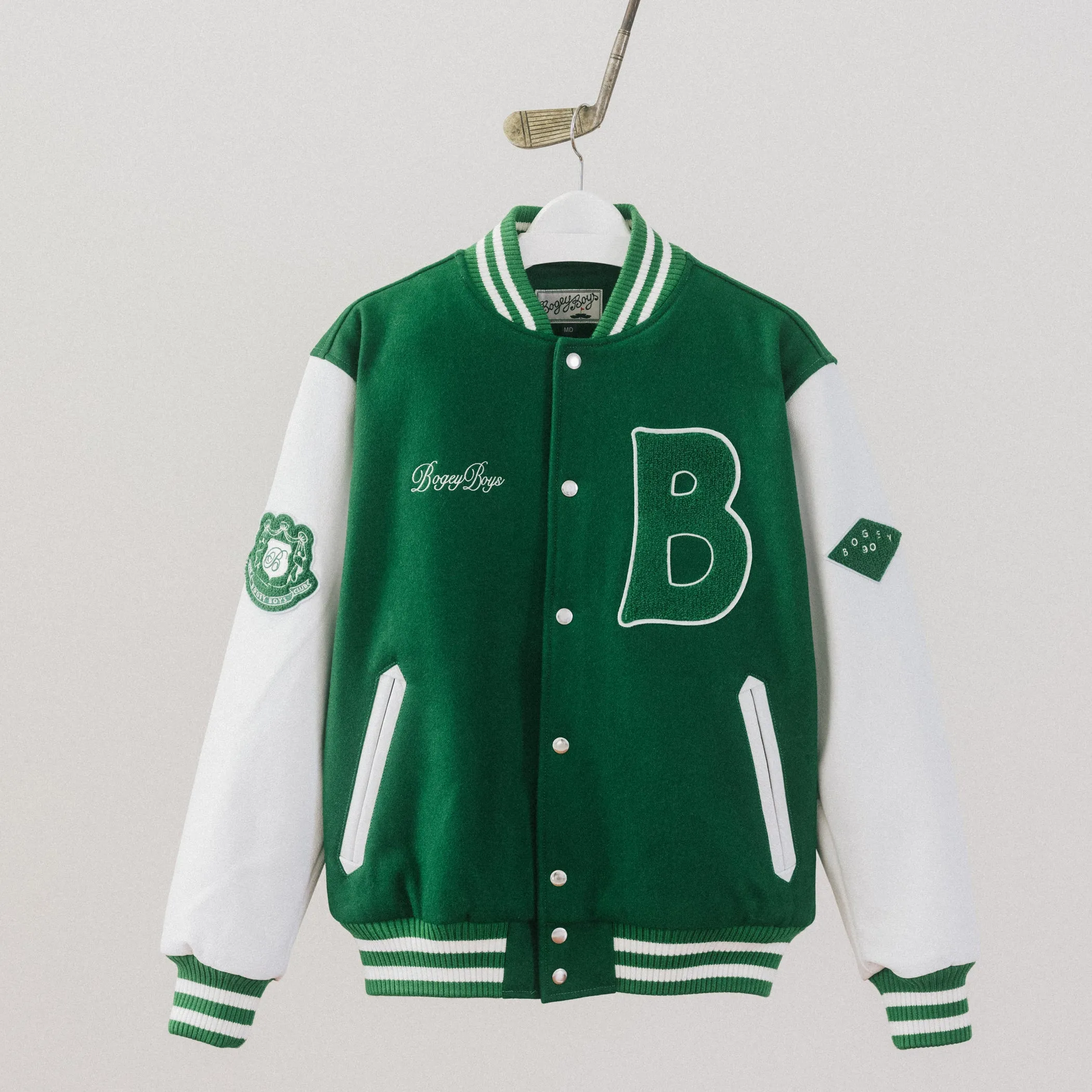 Friends & Family Letterman Jacket - Lucky Green