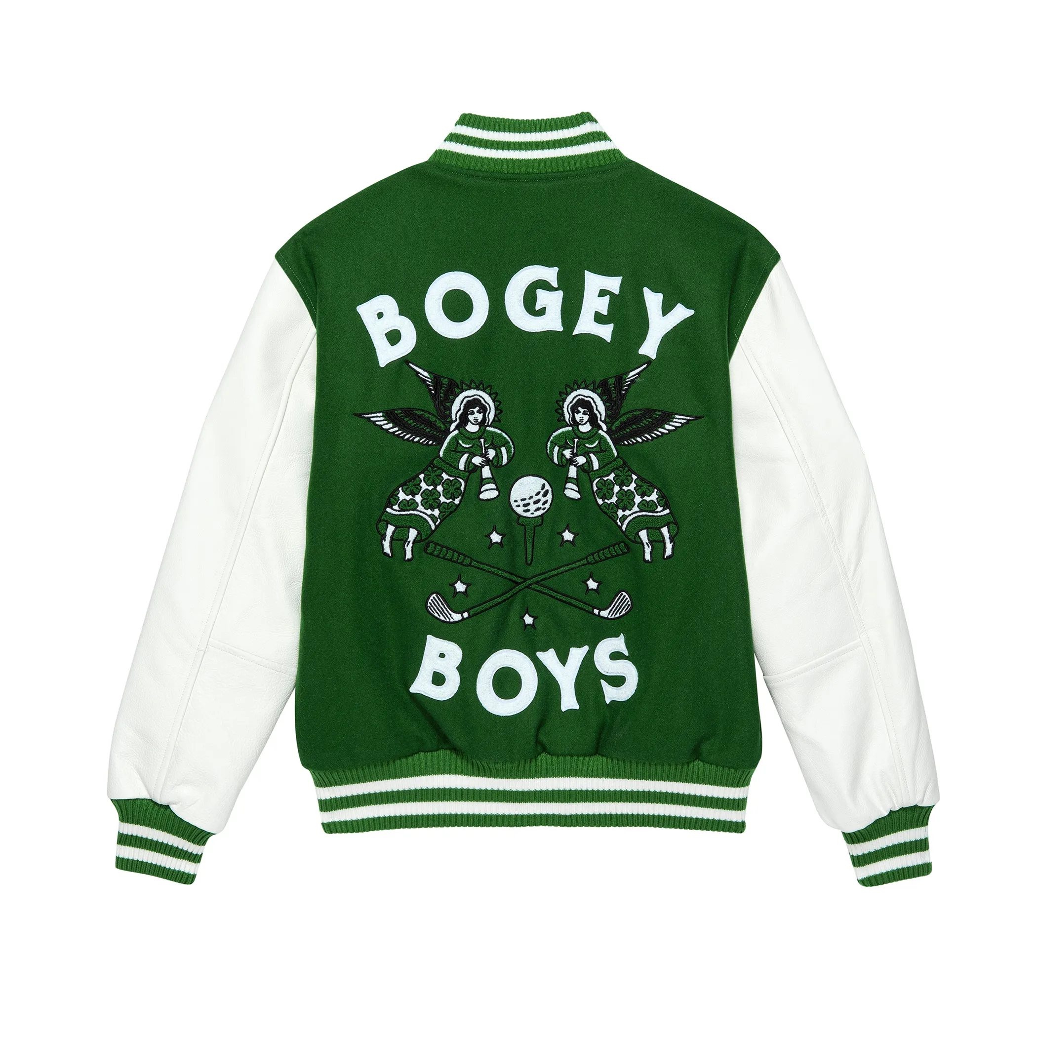 Friends & Family Letterman Jacket - Lucky Green