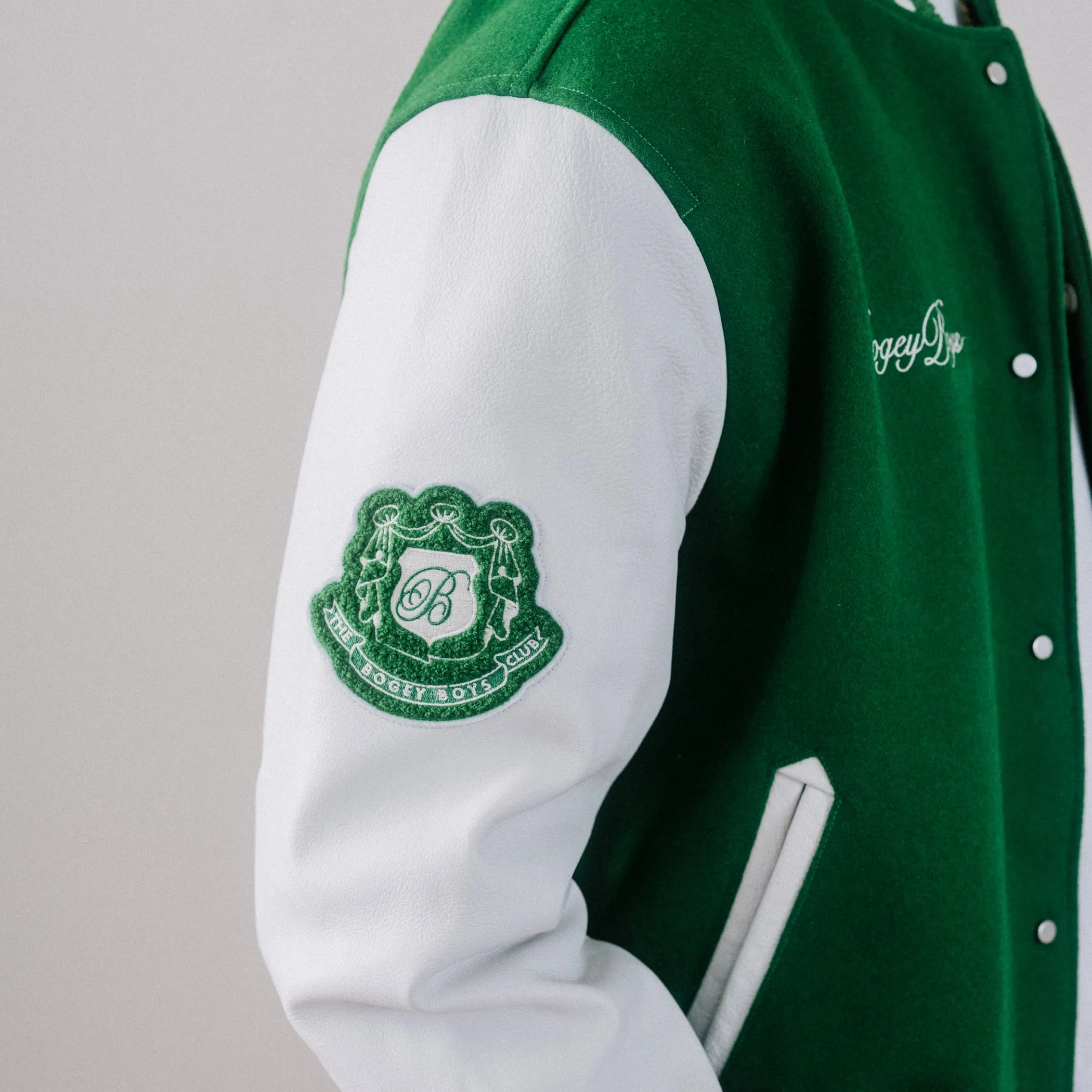 Friends & Family Letterman Jacket - Lucky Green