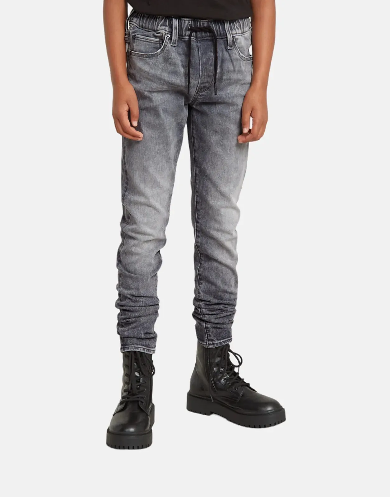 G-Star RAW Kids 3301 Slim Pull-Up Jeans Faded Grey