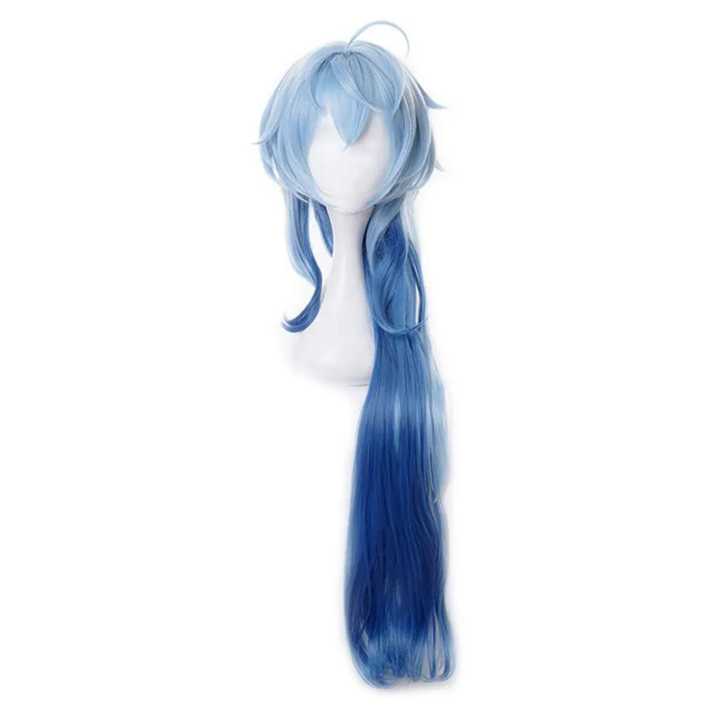 Genshin Impact Ganyu Cosplay Wig Heat Resistant Synthetic Hair Carnival Halloween Party Props