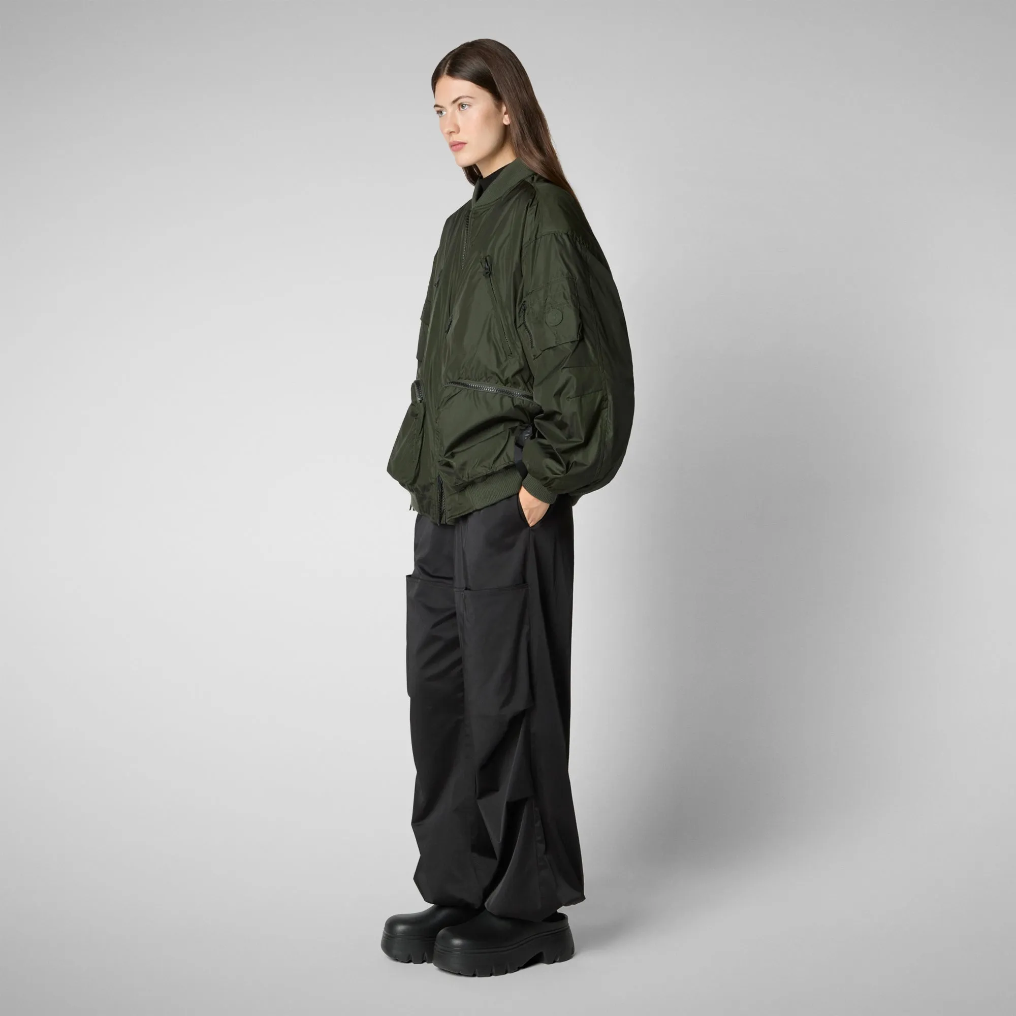 Giacca bomber unisex Usher in verde bosco