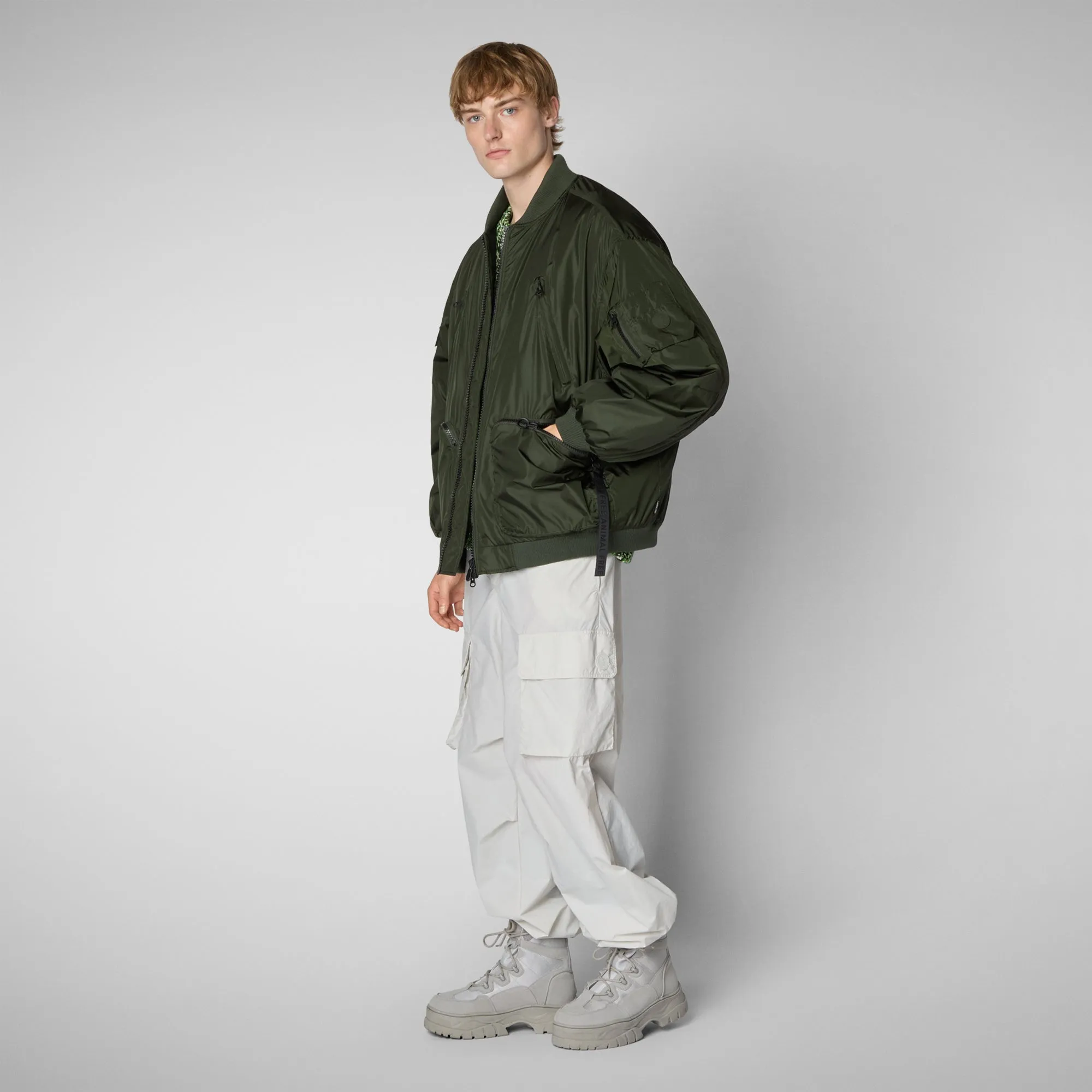 Giacca bomber unisex Usher in verde bosco