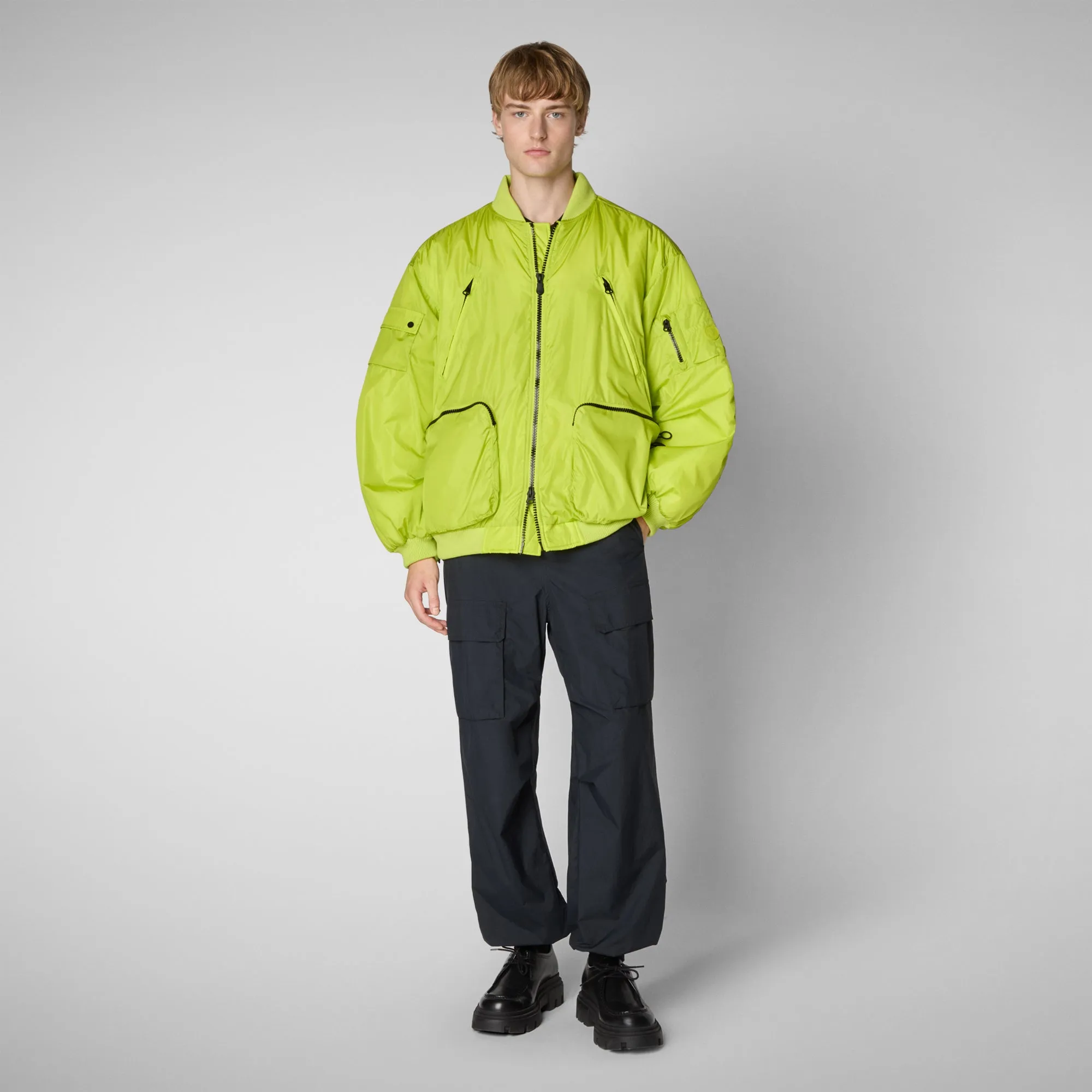 Giacca bomber unisex Usher in verde lime