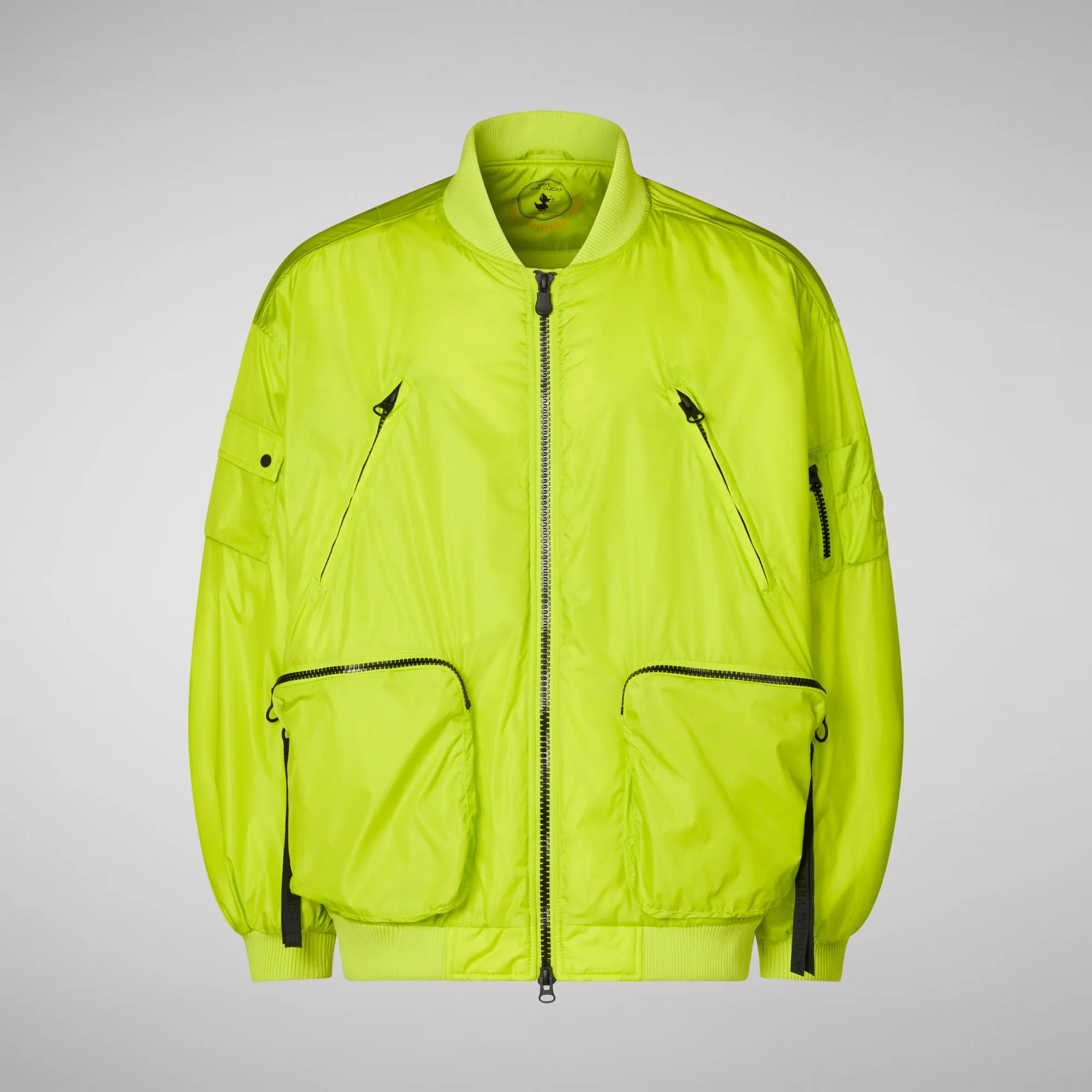 Giacca bomber unisex Usher in verde lime