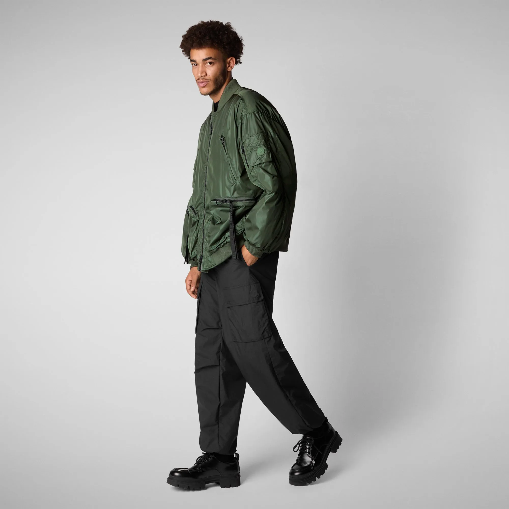 Giacca bomber unisex Usher verde timo