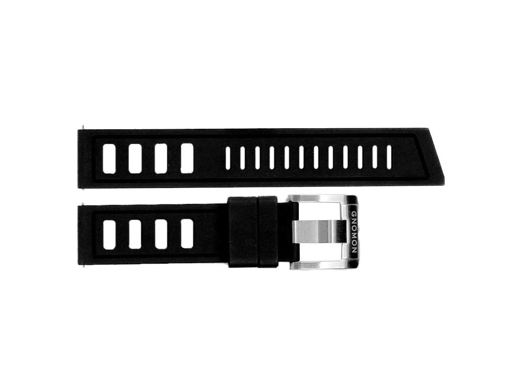 Gnomon Ventilé FKM Rubber Strap Black