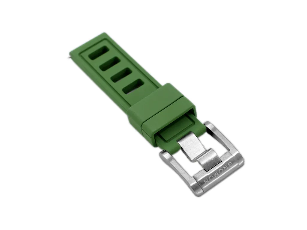 Gnomon Ventilé FKM Rubber Strap Green