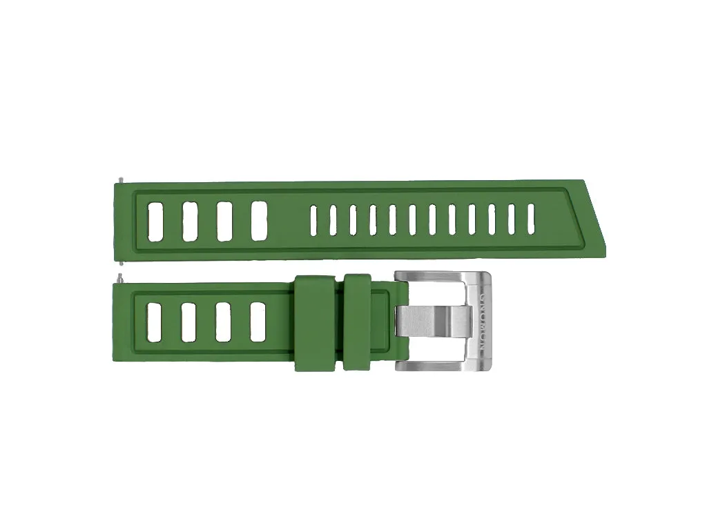 Gnomon Ventilé FKM Rubber Strap Green