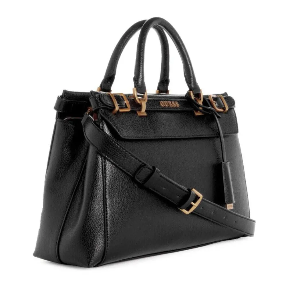 GUESS Sestri Luxury Satchel Handbag - BLK