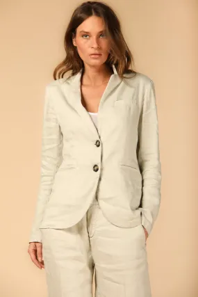 Helena woman's blazer in linen and viscose