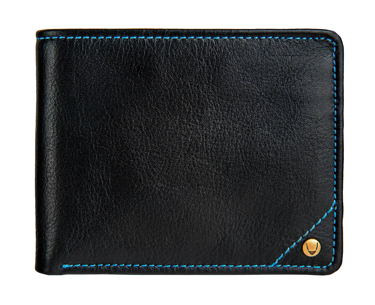 Hidesign Angle Stitch Leather Multi-Compartment Leather Wallet Black