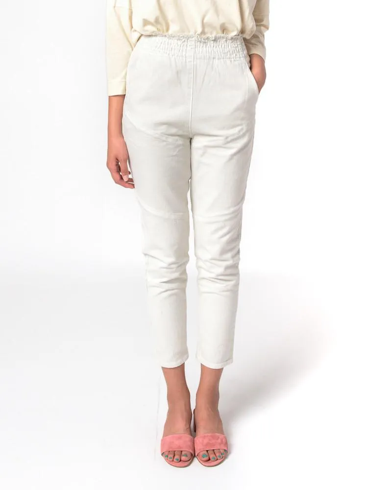 Idyll Pant in Dirty White