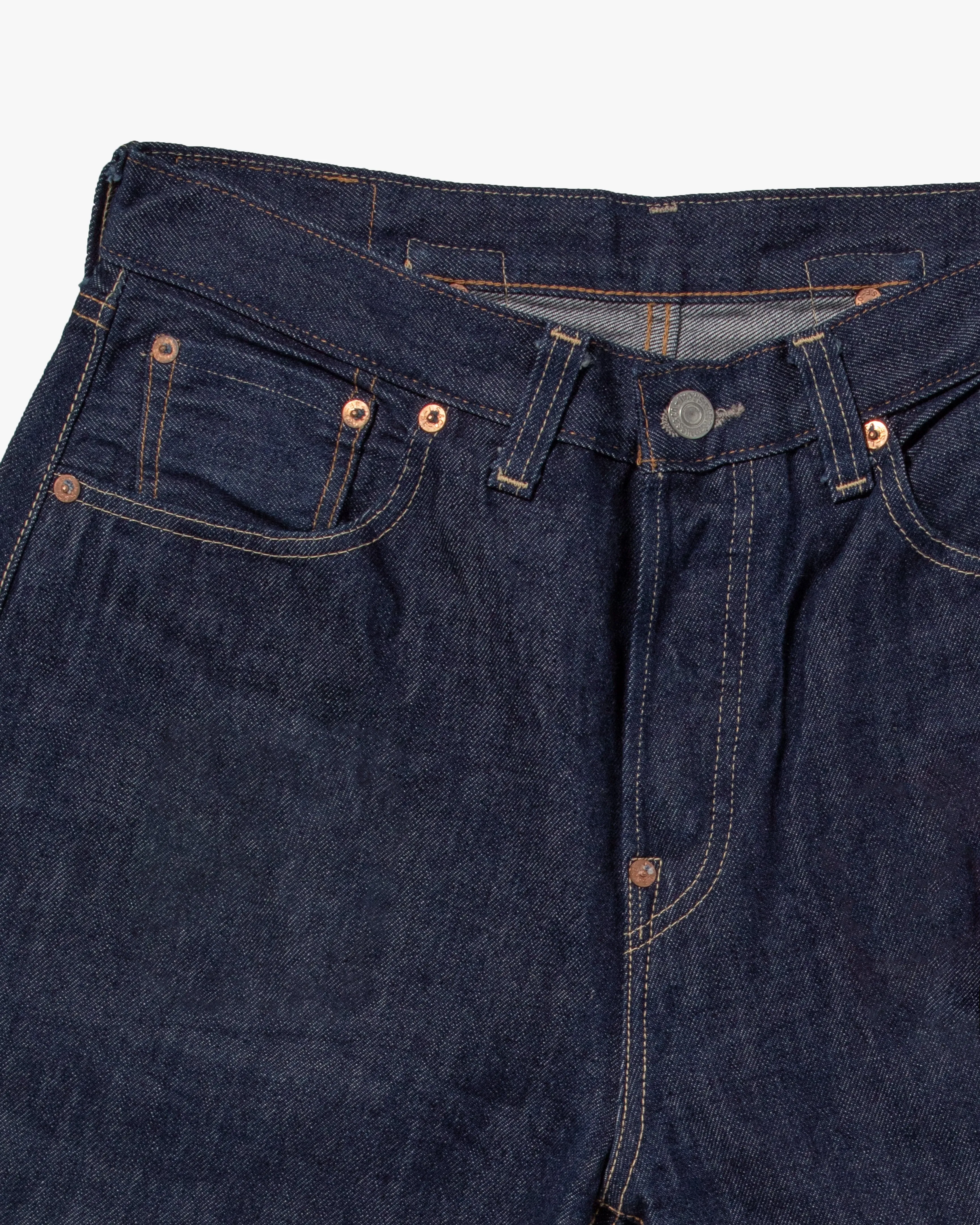 Japanese Repro Selvedge Denim Jeans, Levi's Brand - Blue Jeans 33 x 34