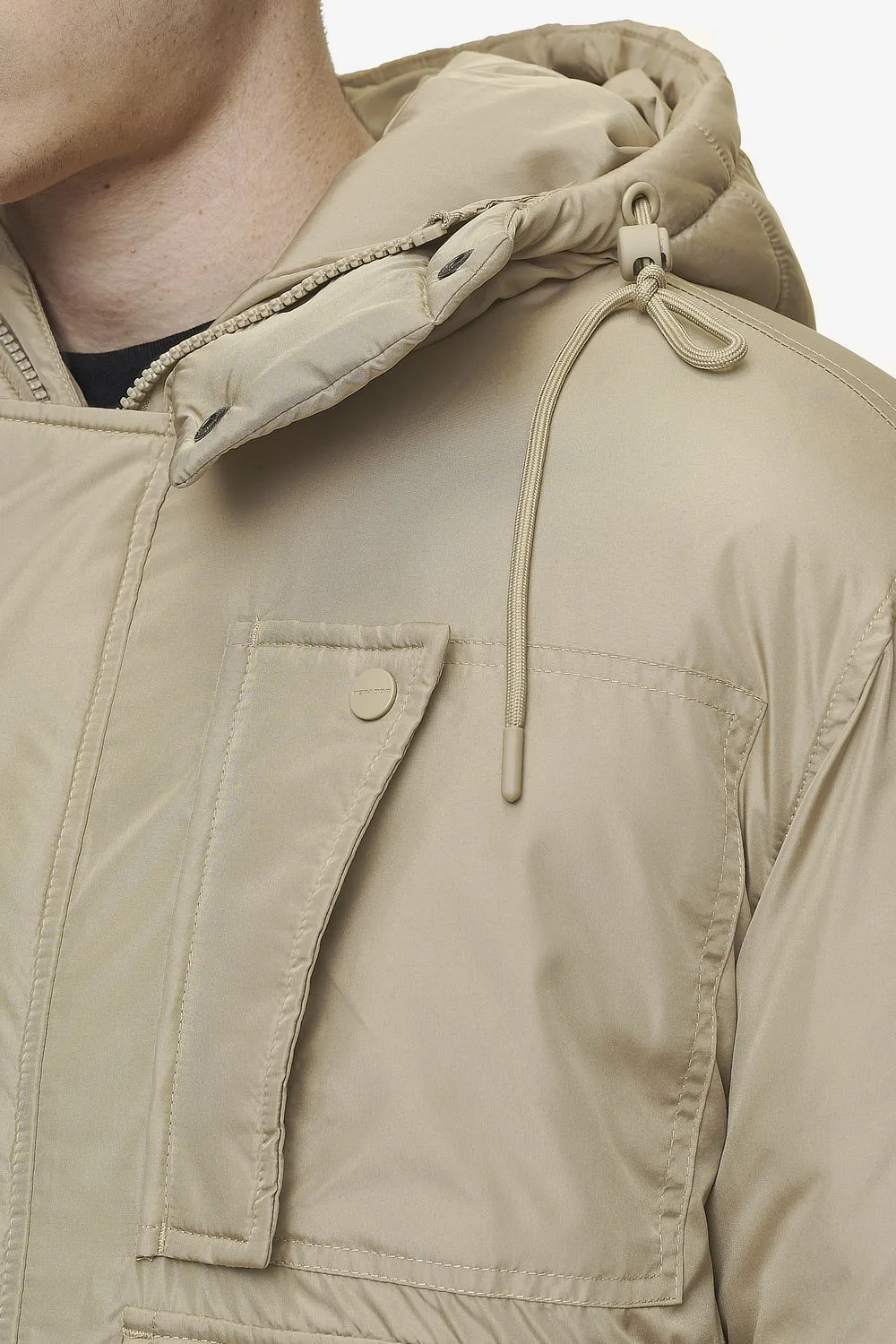 Jean Utility Puffer Jacket Sand